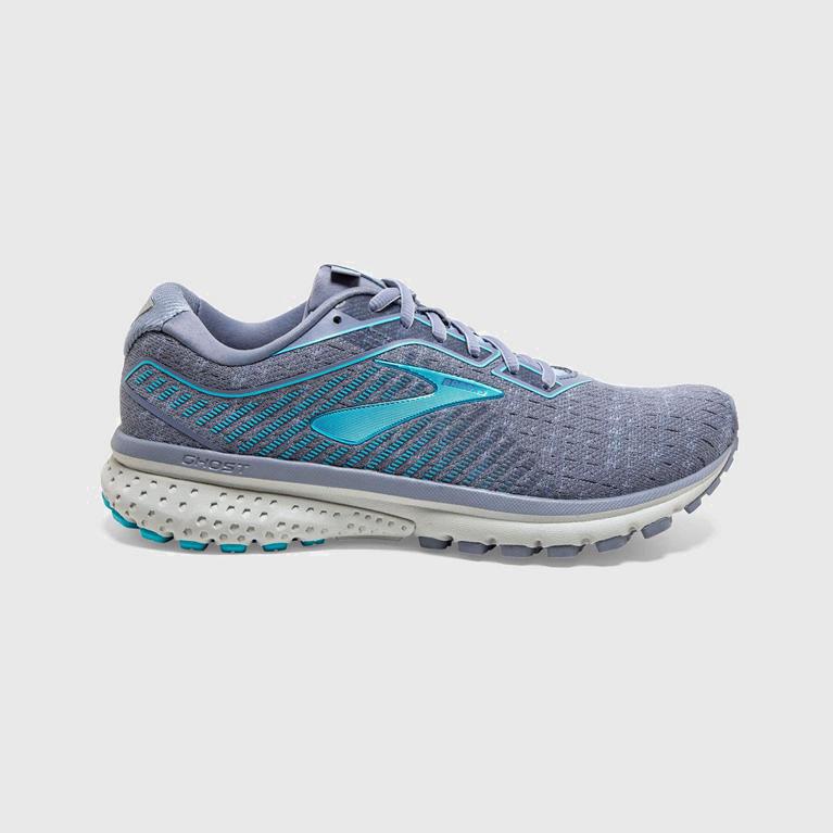 Brooks Women's Ghost 12 Road Running Shoes Singapore - Blue (73508-BIJA)